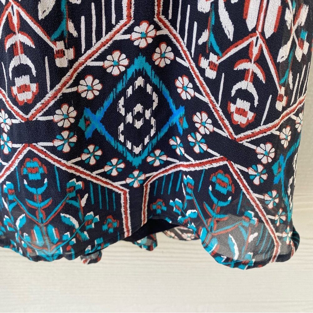 ELLA MOSS Flora Vista Silk Tank in Black - Picture 4 of 11